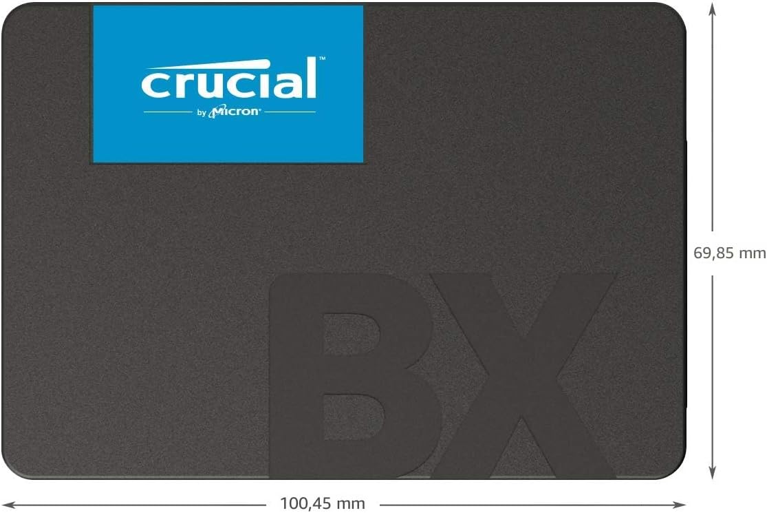 Crucial BX500 2TB 3D NAND SATA SSD interno de 2.5 pulgadas, hasta 540MB/s - CT2000BX500SSD1, unidad de estado sólido