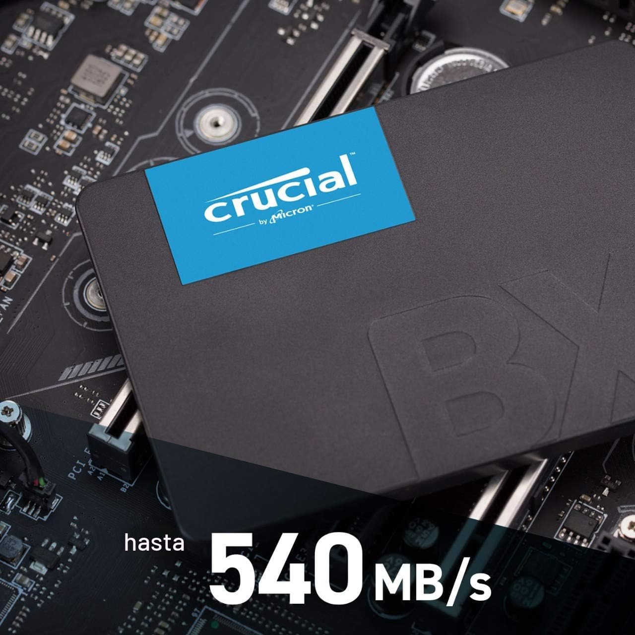 Crucial BX500 2TB 3D NAND SATA SSD interno de 2.5 pulgadas, hasta 540MB/s - CT2000BX500SSD1, unidad de estado sólido