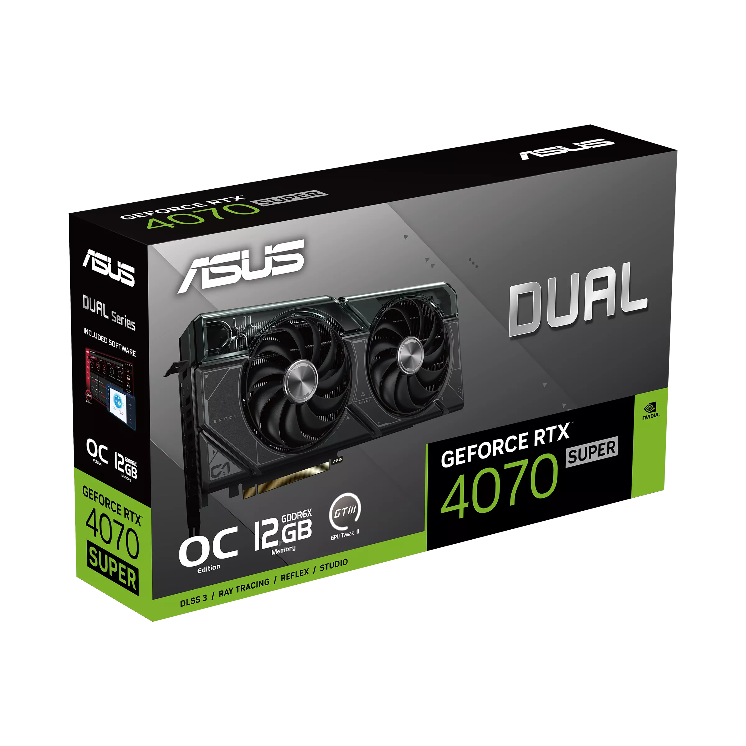 ASUS Dual GeForce RTX™ 4070 SUPER OC Edition 12GB GDDR6X (Venta Bajo Pedido)