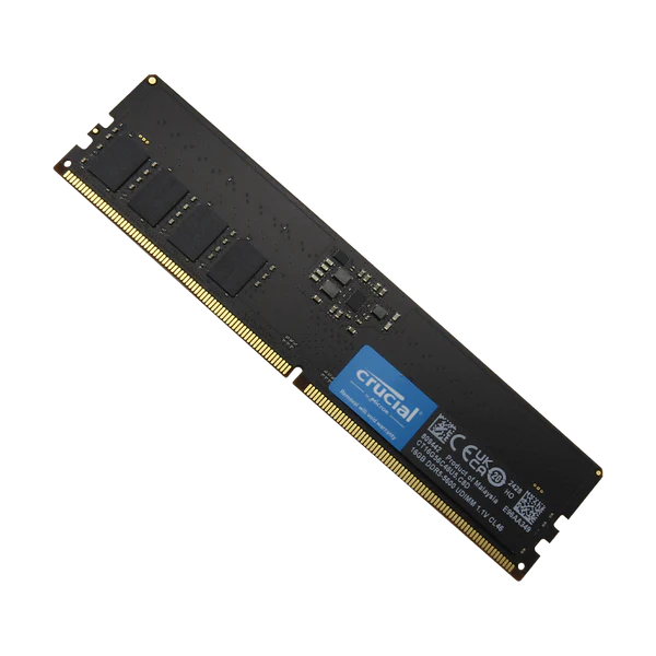 Memoria RAM para Desktop DDR5 PC5-44800 16GB 5600MHZ CL46 1.1V DESKTOP CRUCIAL CT16G56C46U5