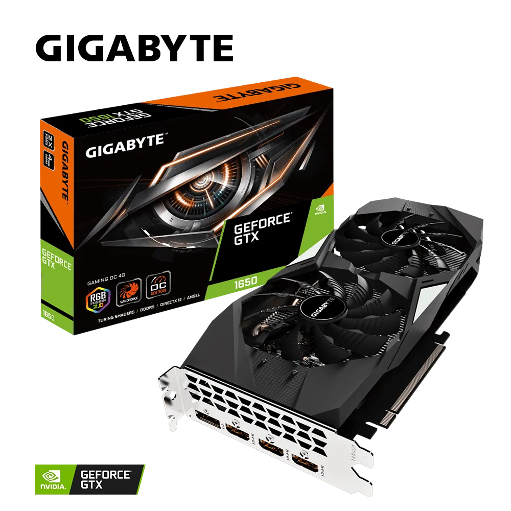 Tarjeta gráfica GeForce® GTX 1650 GAMING OC 4G