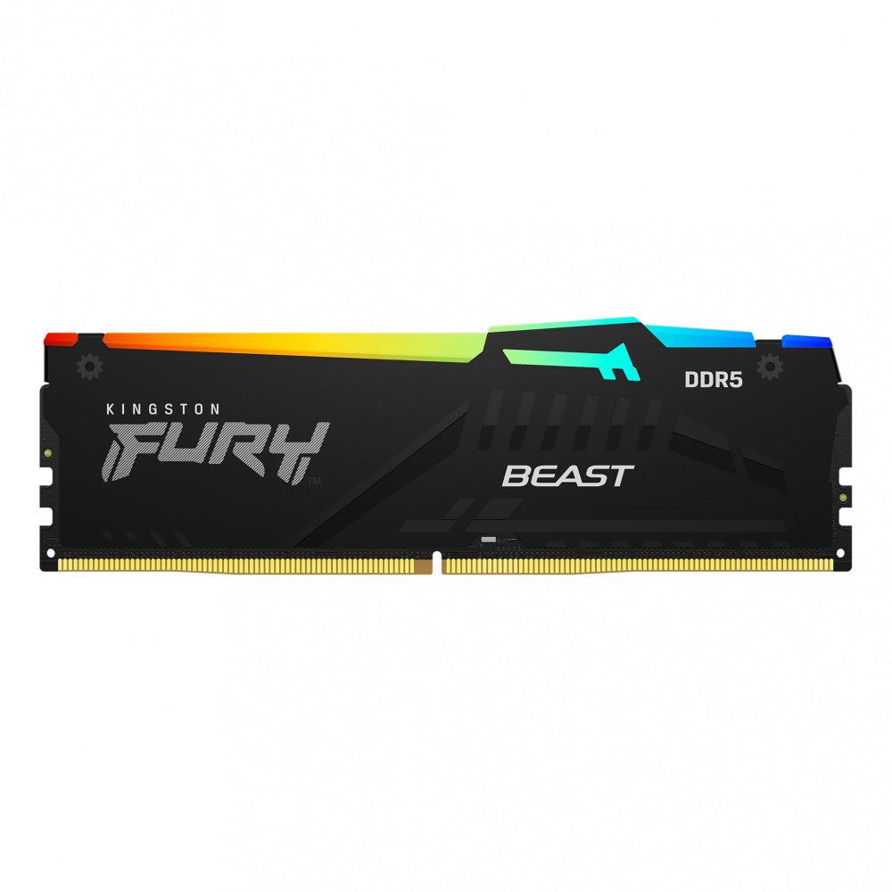 MEMORIA GAMER 16GB 5600 KINGSTON FURY BEAST BK KF556C40BBA-16 RGB XMP