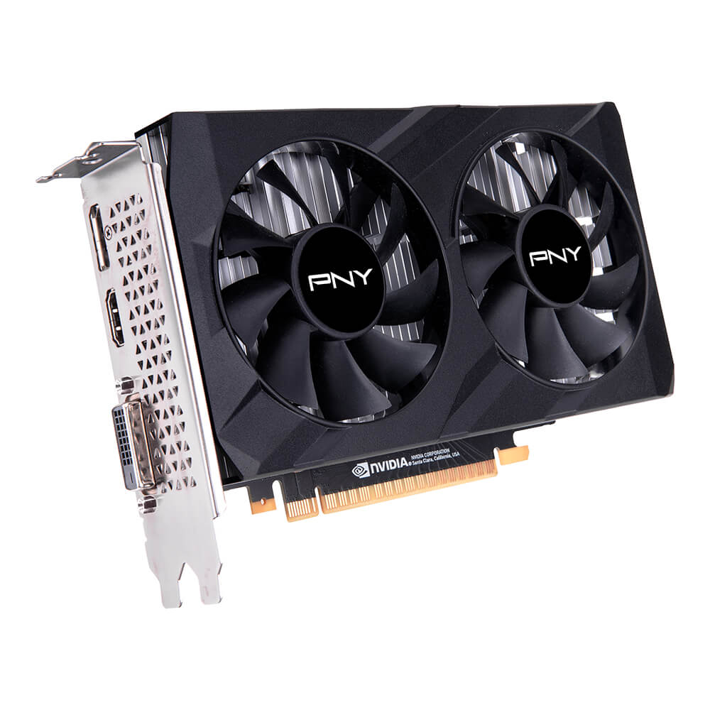 PNY GeForce GTX™ 1650 4 GB VERTO™ GDDR6 con doble ventilador