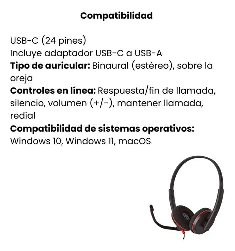 Diadema HpPoly Blackwire 3220 Stereo USB-C Headset (Pregunta a nuestro asesor)