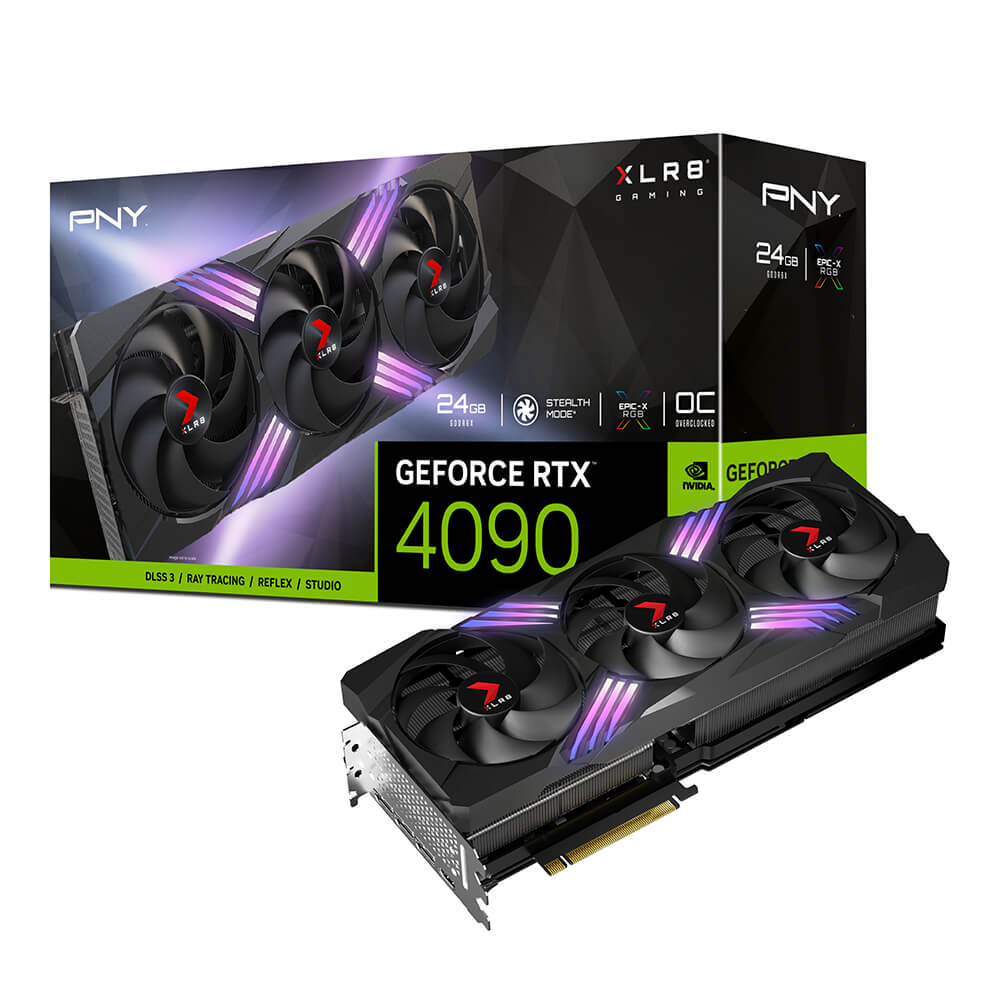 Tarjeta gráfica para juegos PNY GeForce RTX 4090 OC XLR8 de 24 GB Verto EPIC-X RGB™ TF